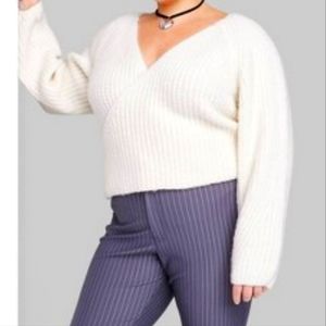 Target Wild Fable Chunky Knit Wrap Sweater